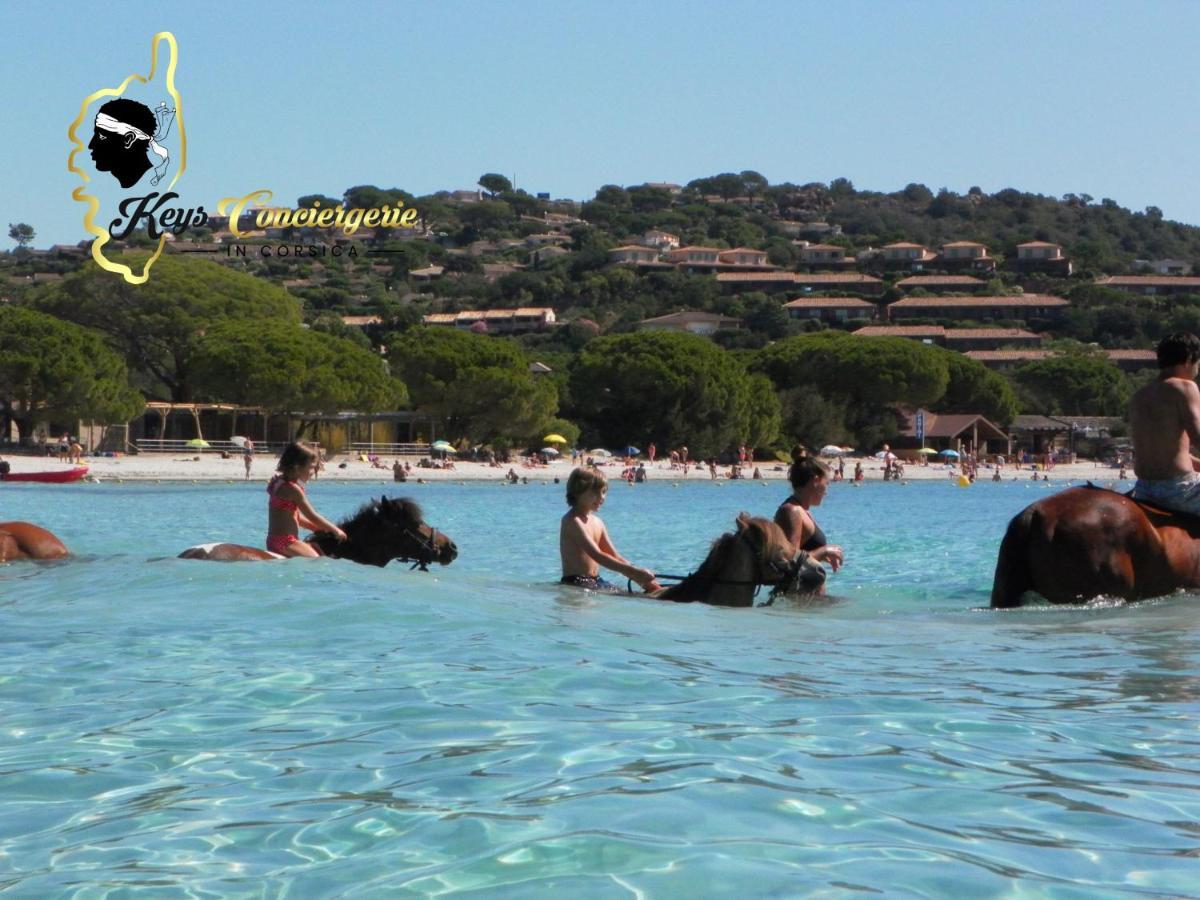 Residence Cala Sultana N62 - 4 Pers Avec Piscine Chauffee- Acces Prive A La Plage De Santa Giulia Porto-Vecchio  Buitenkant foto